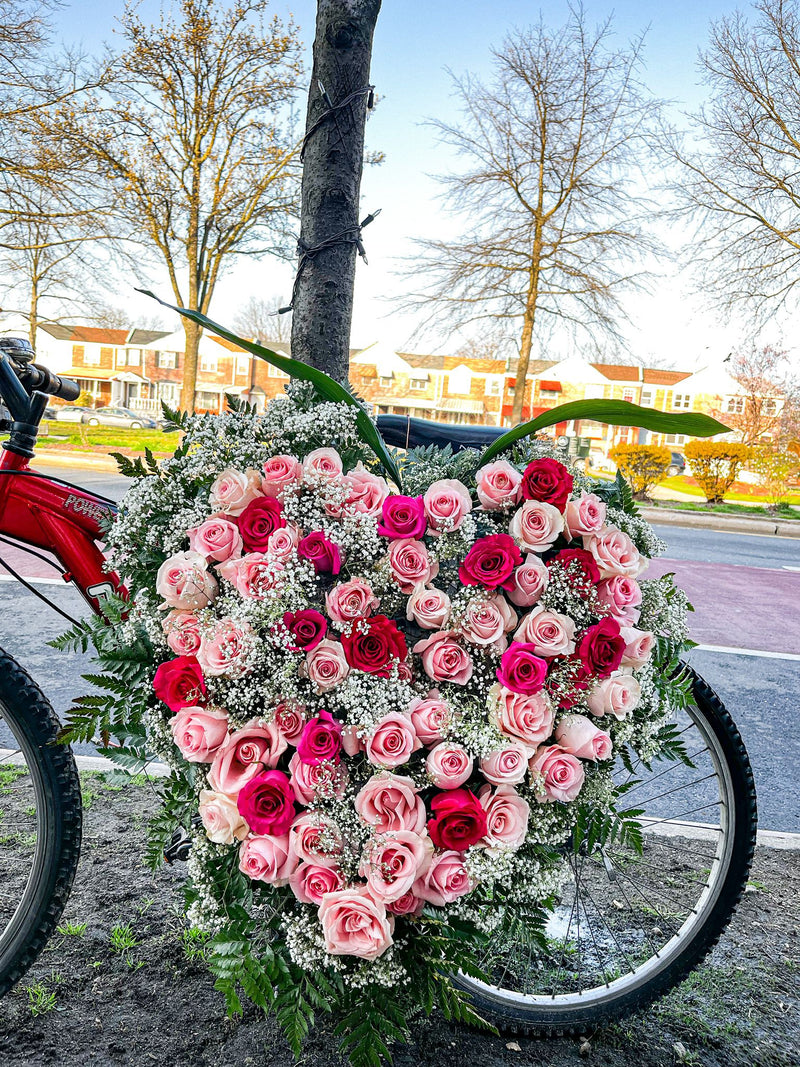 Heart-Shaped Funeral Flowers | TIZARAH & CO.