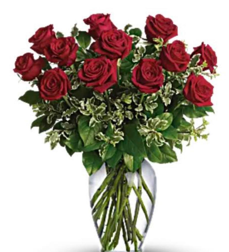 Red Roses arrangement - Tizarah & Co. 